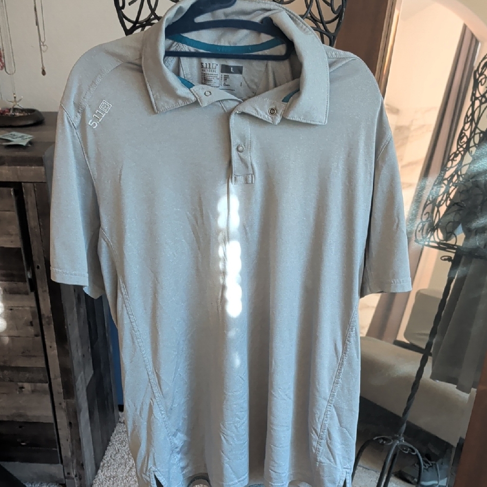 5.11 Tactical Men's Polo Shirt - Light Gray